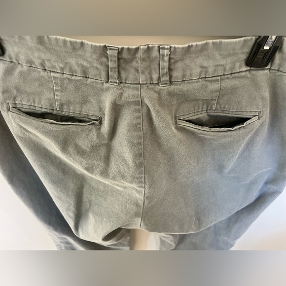 GAP Gray Straight Leg khaki cotton blend Pants women’s size 14 - Picture 4 of 10